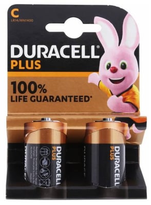 Duracell Rafhlöður - C 2 stk