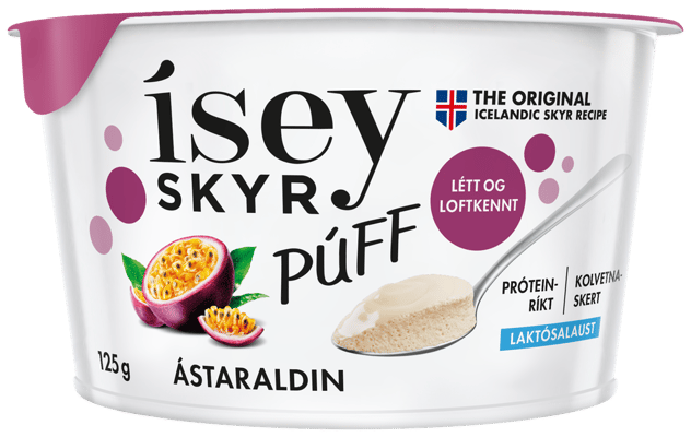 Ísey skyr Púff ástaraldin 125 g