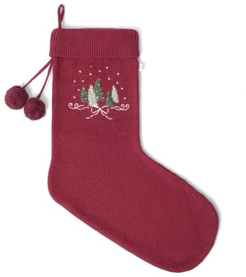 Carly christmas sock – Rhubarb