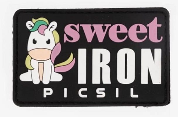 Merki með frönskum rennilás (velcro patch)
