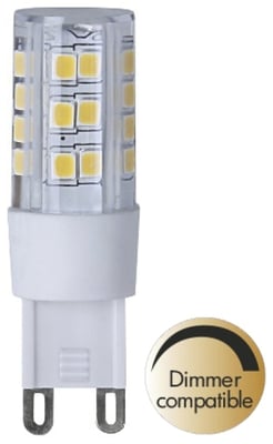 LED Clear G9 2700K 360lm Dimmer comp.