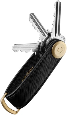 Orbitkey - Saffiano Leather Liquorice Black