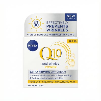 Nivea Q10 hrukkuminnkandi og extra stinnandi dagkrem SPF 30 50 ml