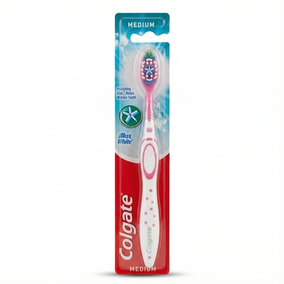 Colgate Max White miðlungs tannbursti