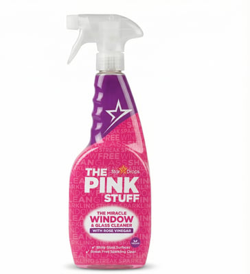 The Pink Stuff glugga- og glerhreinsir með rósavíngeri 750 ml