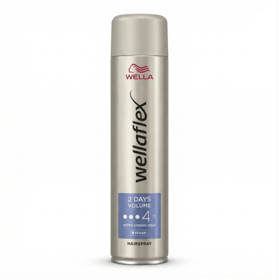 Wella Wellaflex 2 daga rúmmál, extra sterkt hald hársprey 400 ml