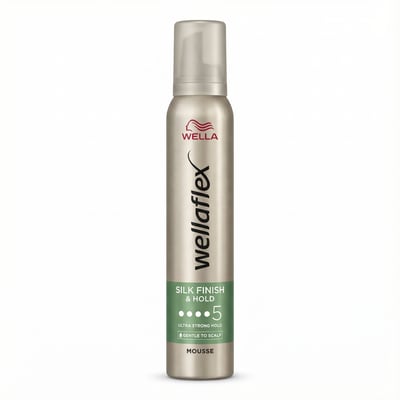 Wella Wellaflex Silkiáferð og hald mjög sterkt hármús 200 ml