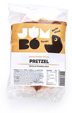 Jumbo Pretzel skinka & cheddar 180 g