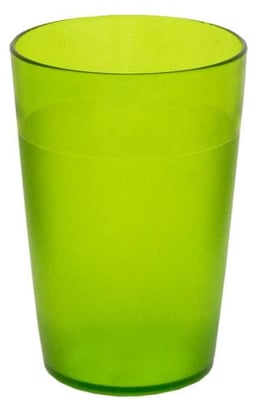 Grænt plastglas 25 cl.