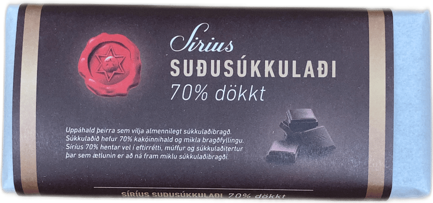 Síríus Suðusúkkulaði 70% Dökkt 200 g