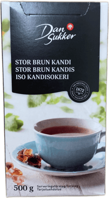 Dansukker stór brúnn kandíssykur 500 g