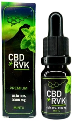 Premium CBD Olía / +33% (36%) 3300mg Sterk / 10ml / Mintu