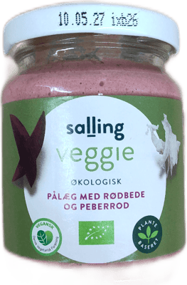 Salling Veggie lífrænt álegg með rauðrófum og piparrót 125 g