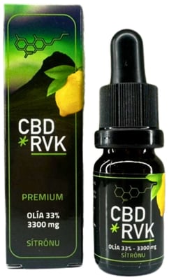 Premium CBD Olía / +33% (36%) 3300mg Sterk / 10ml / Sítrónu