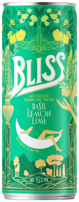 Bliss Hard Seltzer Basil Lemon Lime / 6 dósir