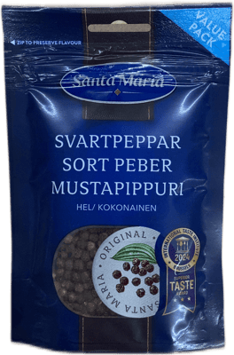 Santa Maria heill svartur pipar 70 g