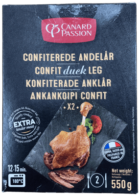 Canard Passion confit andalæri x2 550 g