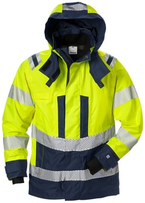 Fristads Airtech skeljajakki  HiViz gul og navy, dömu
