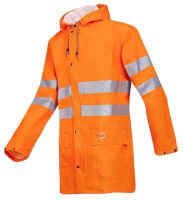 Sioen Unzen regnjakki HiViz orange