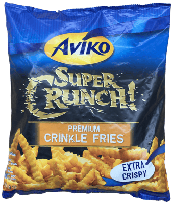 Aviko SuperCrunch Premium rifflaðar franskar kartöflur 750 g