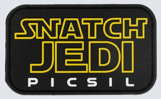 Merki með frönskum rennilás (velcro patch)