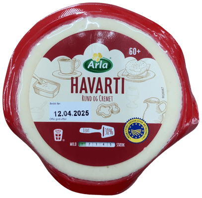 Arla Havarti mjúkur og rjómalagaður 60+ 38% 300 g