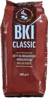 BKI Classic Meðalristað Malað Kaffi 400 g