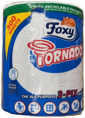 Foxy Tornado eldhúspappír 300 stk