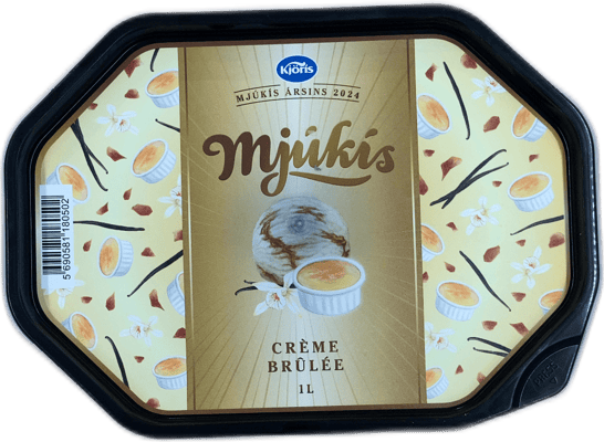 Kjörís Mjúkís Ársins 2024 Crème Brûlée 1000 ml