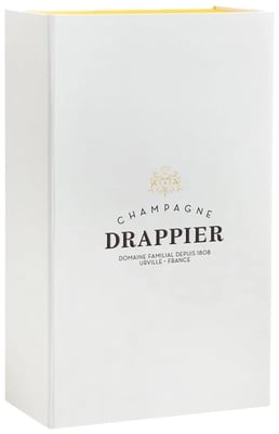 Tveggja flösku harðspjalda gjafakassi frá Drappier