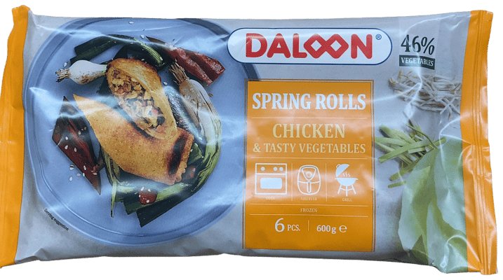Daloon vorrúllur með kjúklingi og bragðgóðu grænmeti 600 g