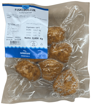 Norðanfiskur Fiskibollur Forsteiktar 606 g