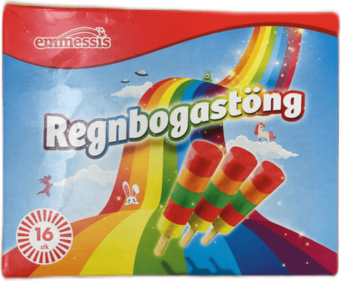 Emmessís Regnbogastöng 16 stk