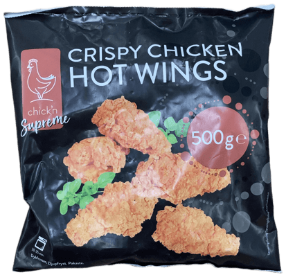 Chick'n Supreme stökkir sterkir kjúklingavængir 500 g