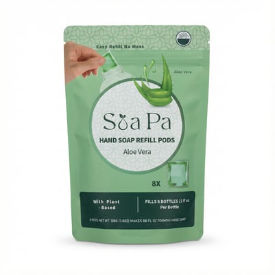 Soa Pa Aloe Vera áfyllingarhylki fyrir handsápu 108 g