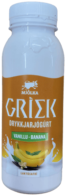 Mjólka Grísk Drykkjarjógúrt Vanillu-Banana Laktósafrí 250 ml