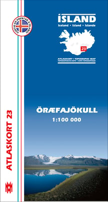 Öræfajökull 1:100 000 - Atlaskort 23