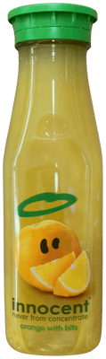 Innocent aldrei úr þykkni appelsínusafi með aldinkjöti 330 ml