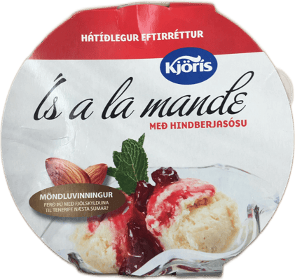 Kjörís Rís a la mande með hindberjasósu 650 ml