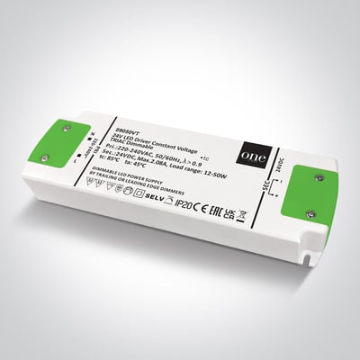 89050VT Spennir fyrir LED borða 12-50W Dimmanlegur