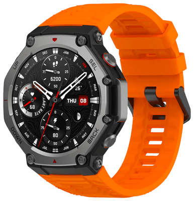 Amazfit T-Rex 3 (W067) - Appelsínugul sílikon ól