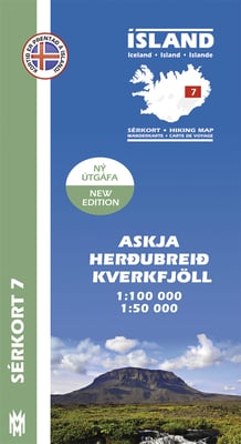 Askja, Herðubreið, Kverkfjöll 1:100 000 - Sérkort 7