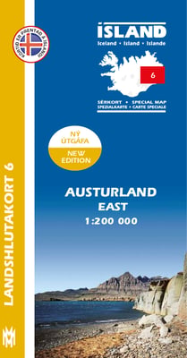 Austurland 1:200 000: Landshlutakort 6