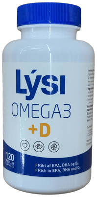 Lýsi Omega-3 +D 120 stk