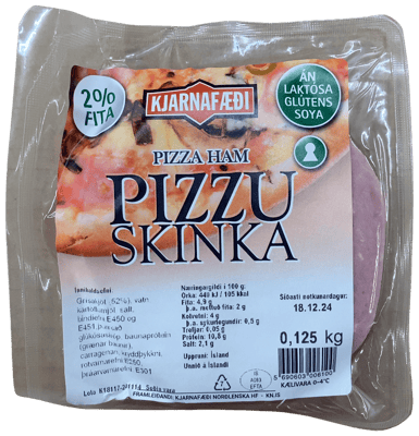 Kjarnafæði Pizzuskinka 125 g