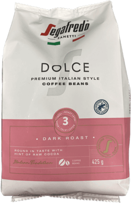 Segafredo Zanetti Dolce kaffibaunir 425 g