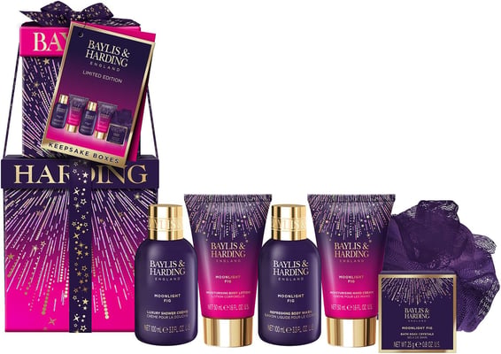 Baylis & Harding Moonlight Fig Lúxus Dekur Gjafasett