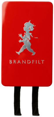 Brandfilt eldvarnarteppi rautt