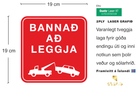 Breytanlegt plexi skilti