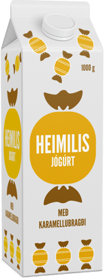 Heimilisjógúrt karamella 1 l